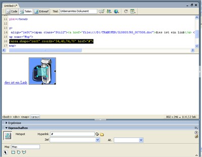 Die Erstellung einer Imagemap