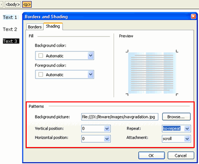 Textfarbe und Hintergrund gestalten und aufeinander abstimmen