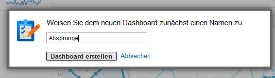Dashboard erstellen Dashboard erstellen