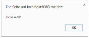 JavaScript alert im Chrome