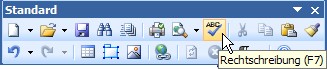 Rechtschreibprüfung im Programm
