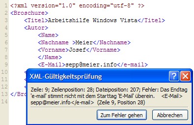 XML-Gültigkeit