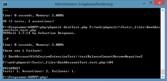 Fehlgeschlagener Test