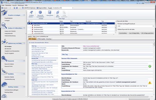ASEOPS Seo Analyse