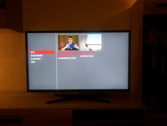 App im Fernseher