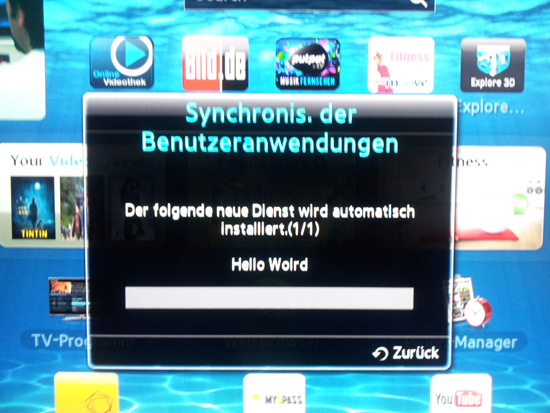 App auf dem SMART TV holen