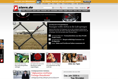 normale Website von Stern.de