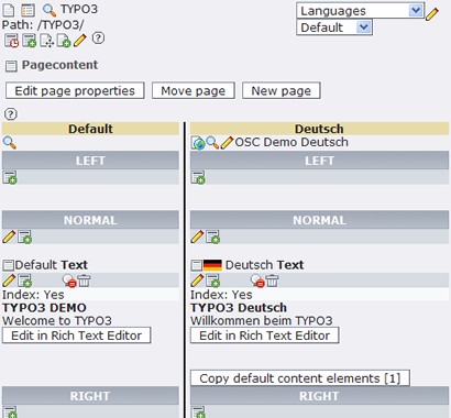 Mehrsprache Website anlegen